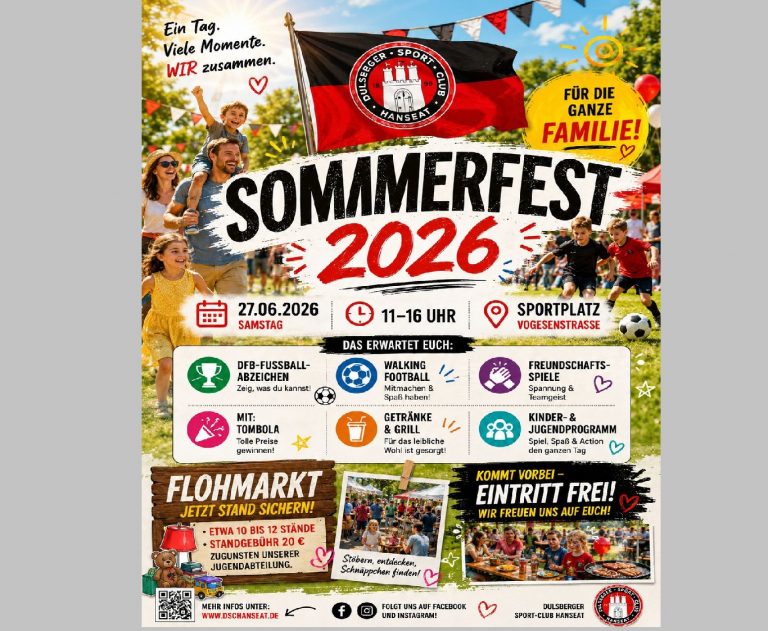 Sommerfest am 27. Juni an der Vogesenstrasse